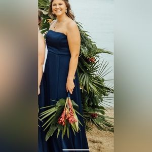 Navy Blue Bridesmaids dress